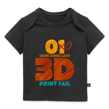 3D Printing - Baby Premium Organic T-shirt - black - Front