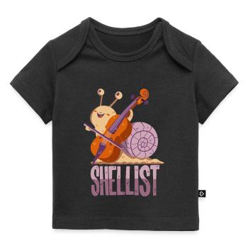 Jeu de mots pour violoncelle - T-shirt Premium bébé bio - noir - Devant