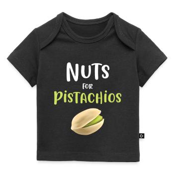 Noix pour pistaches Pistache Lover Topping - T-shirt Premium bébé bio - noir - Devant