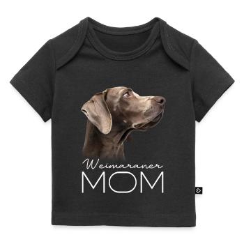 Maman braque de Weimar - T-shirt Premium bébé bio - noir - Devant