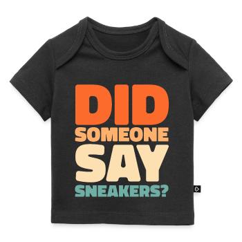 Sneakers - Baby Premium Organic T-shirt - black - Front