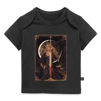 Gerechtigkeit Tarot - Baby Premium Organic T-Shirt - Schwarz - Vorne