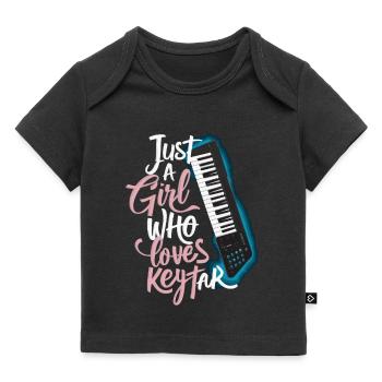 Keytar Keyboard Geschenk - Baby Premium Organic T-Shirt - Schwarz - Vorne