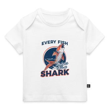 Koi Fish In the Pond, Every Fish Thinks It's a Sha - Baby Premium Organic T-shirt - dark navy - Front