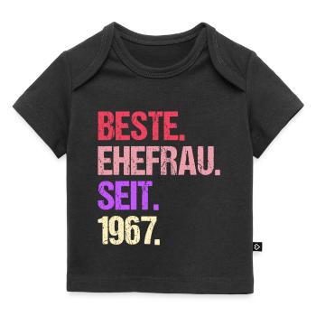 Valentinstag Beste Ehefrau Seit 1967 - Baby Premium Organic T-Shirt - Schwarz - Vorne