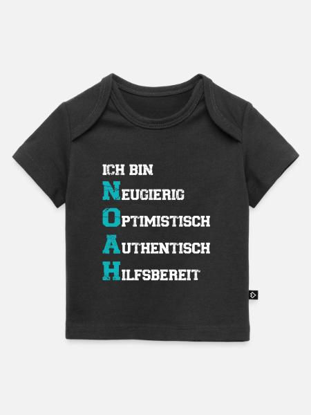 Ich bin Noah - Baby Premium Organic T-Shirt - Schwarz