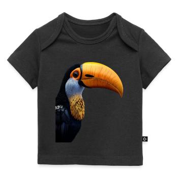 Toucan - Baby Premium Organic T-shirt - black - Front