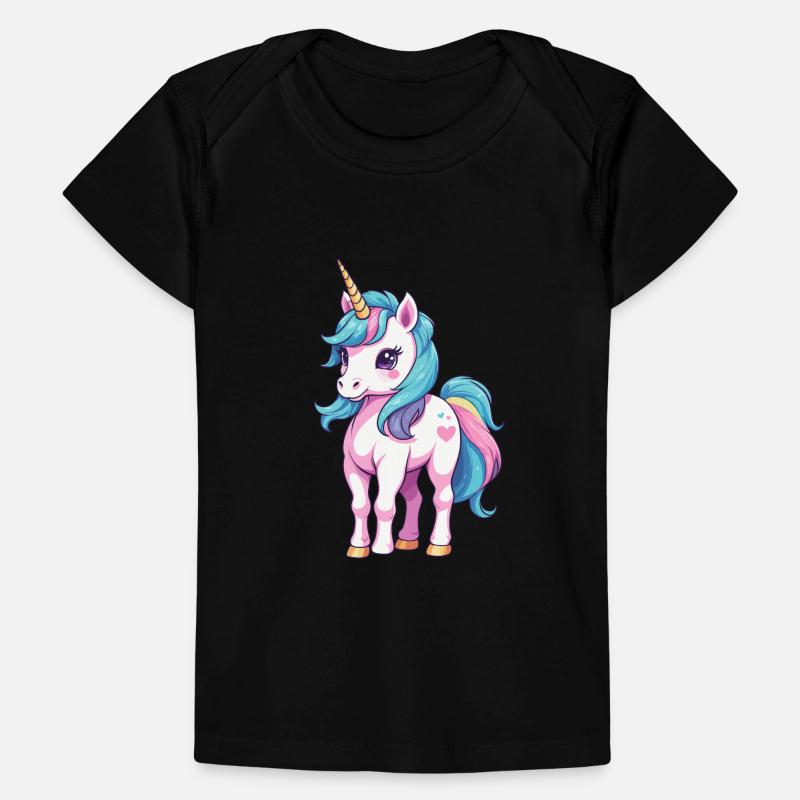 Couleurs pastel de conception de licorne unique T-shirt Premium bébé bio