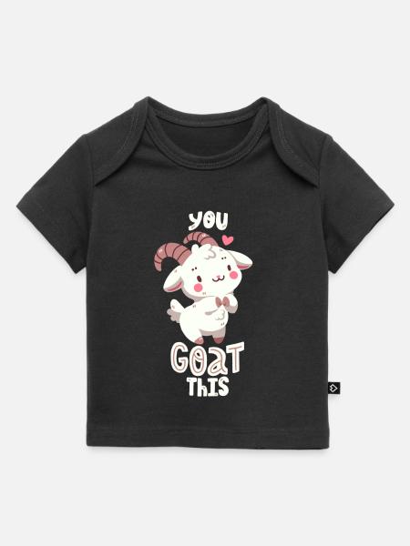 Ziegen-Wortwitz - Baby Premium Organic T-Shirt - Schwarz
