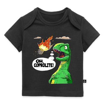 L’humour des dinosaures de la paléontologie - T-shirt Premium bébé bio - noir - Devant