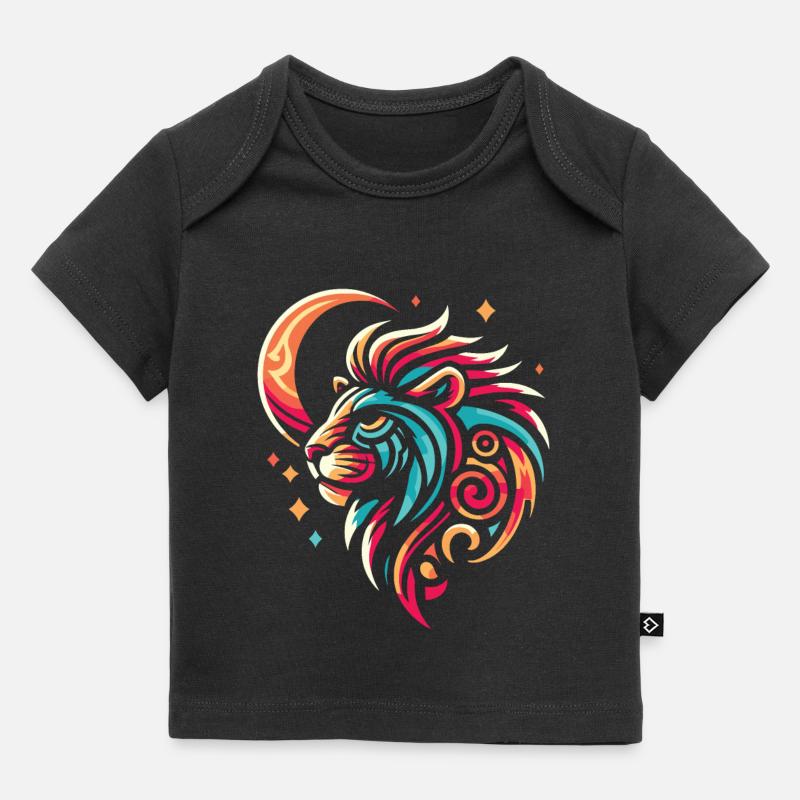 Phases de la Lune du Lion - T-shirt Premium bébé bio - noir
