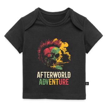 Reggae Skull Afterworld Adventure - T-shirt Premium bébé bio - noir - Devant