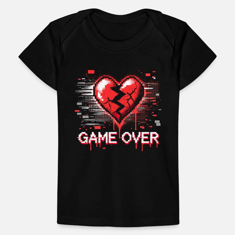 Gaming Emo Retro Games Pixel Art Goth Aesthetic Baby Premium Organic T-Shirt