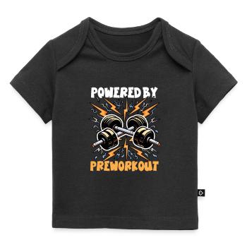 Pre Workout Powered By Preworkout - Baby Premium Organic T-Shirt - Schwarz - Vorne