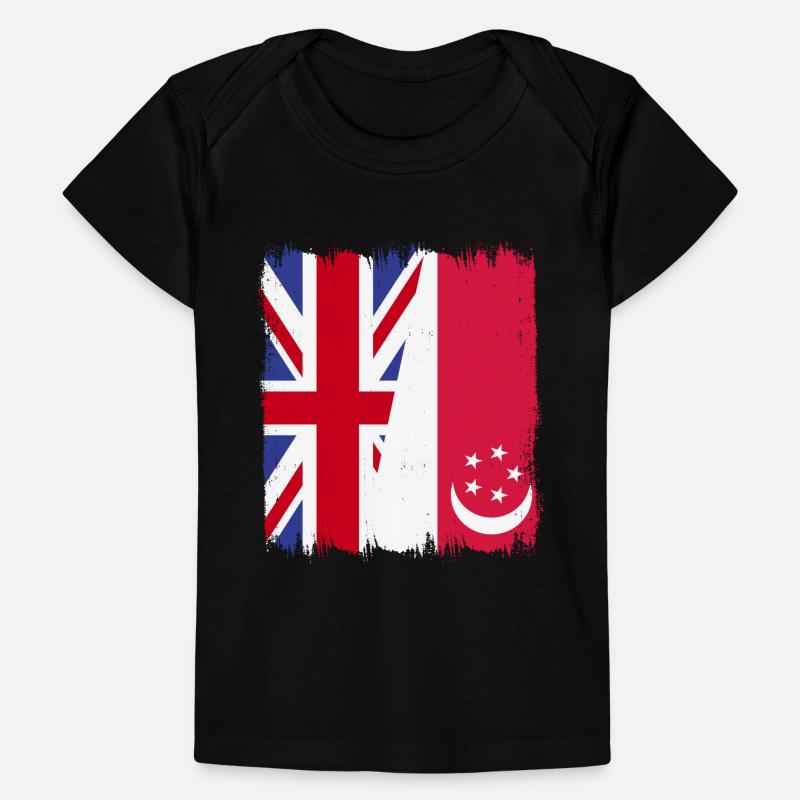 Singapour, Royaume-Uni T-shirt Premium bébé bio