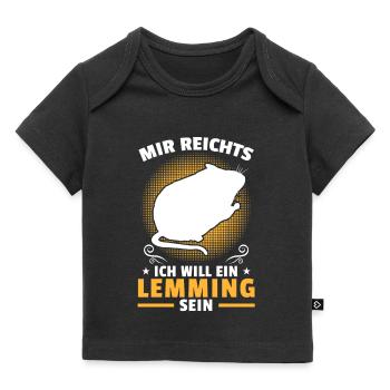 Veut qu’un lemming soit un lemming campagnol Lemming - T-shirt Premium bébé bio - noir - Devant