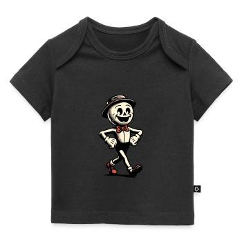 Décoration de costume d’Halloween de style vintage rétro - T-shirt Premium bébé bio - noir - Devant