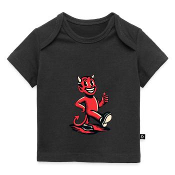 Rétro Vintage Style Halloween Costume Décoration Effrayant - T-shirt Premium bébé bio - noir - Devant
