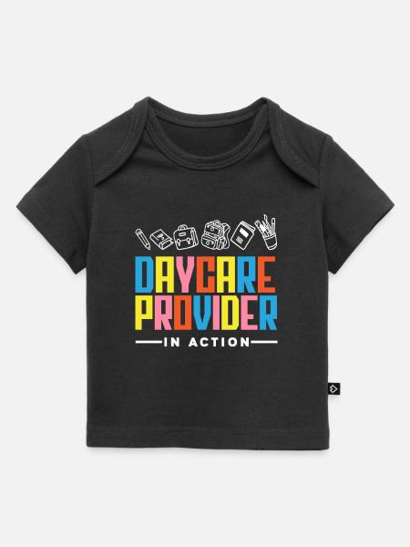 Les prestataires de services de jour en action - T-shirt Premium bébé bio - noir