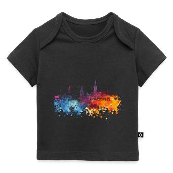 Büdingen - Baby Premium Organic T-Shirt - Schwarz - Vorne