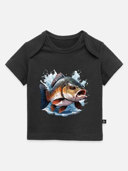 KARPFEN - Baby Premium Organic T-Shirt - Schwarz