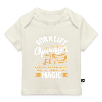 Gabelstaplerfahrer Bitte Zurücktreten Während Ich - Baby Premium Organic T-Shirt - Dunkelnavy - Vorne
