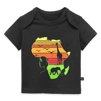 Africa is calling African Map Continent - Baby Premium Organic T-shirt - black - Front