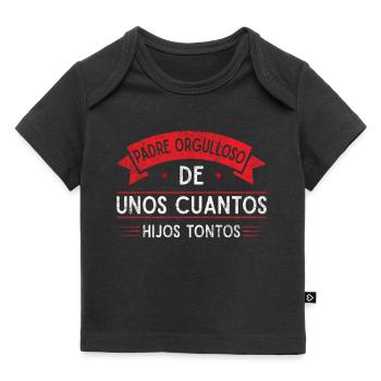 Spanischer Vater Zweisprachiger Latino Vatertag - Baby Premium Organic T-Shirt - Schwarz - Vorne