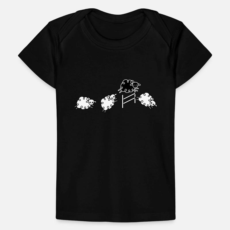 Sheep Jumping Sheep Herd Wool Baby Premium Organic T-shirt