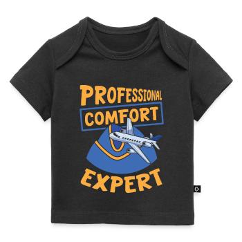 Flugbegleiter Stewardess - Baby Premium Organic T-Shirt - Schwarz - Vorne