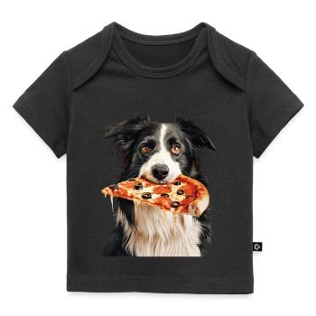 Border Collie - T-shirt Premium bébé bio - noir - Devant