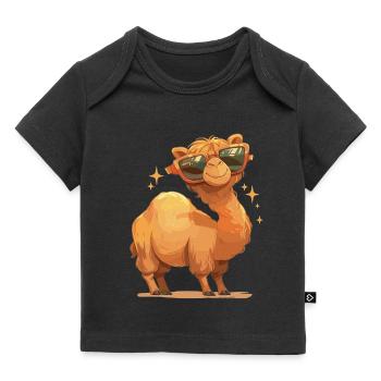 Camel Kamele Kamel - Baby Premium Organic T-Shirt - Schwarz - Vorne