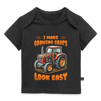 Pflanzenbauer - Baby Premium Organic T-Shirt - Schwarz - Vorne