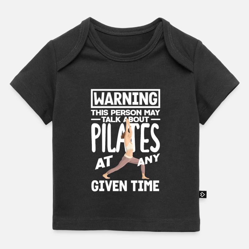 Attention Pilates Anytime Thème - T-shirt Premium bébé bio - noir