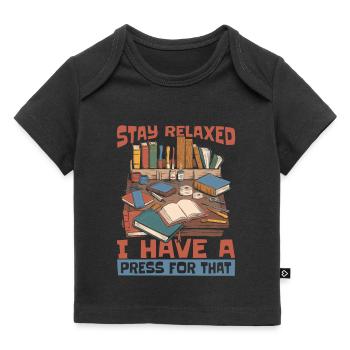 Bookbinder - Baby Premium Organic T-shirt - black - Front