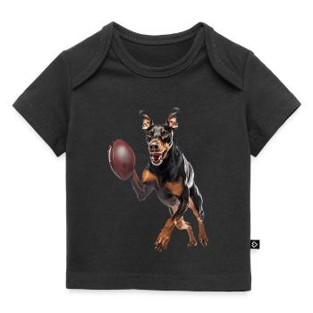 Doberman - T-shirt Premium bébé bio - noir - Devant