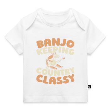 Banjo - Baby Premium Organic T-shirt - dark navy - Front