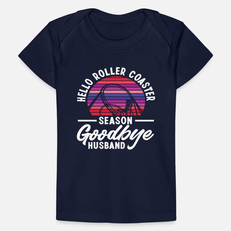 Hallo Achterbahn Saison Goodbye Ehemann Baby Premium Organic T-Shirt