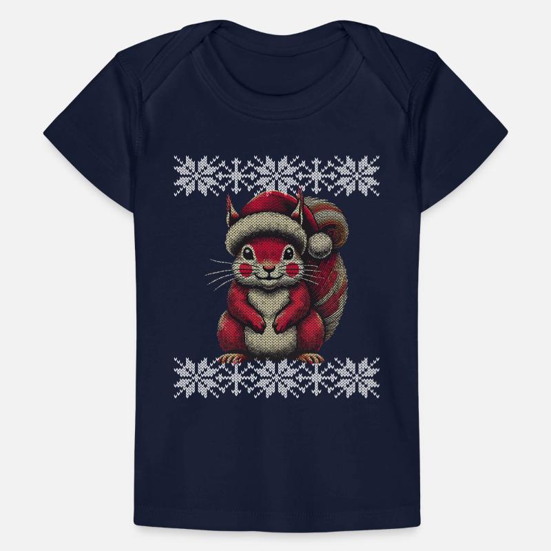 Christmas squirrel with cap Baby Premium Organic T-shirt