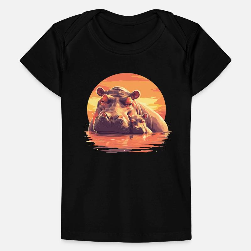 Nilpferd Flußpferd Baby Premium Organic T-Shirt