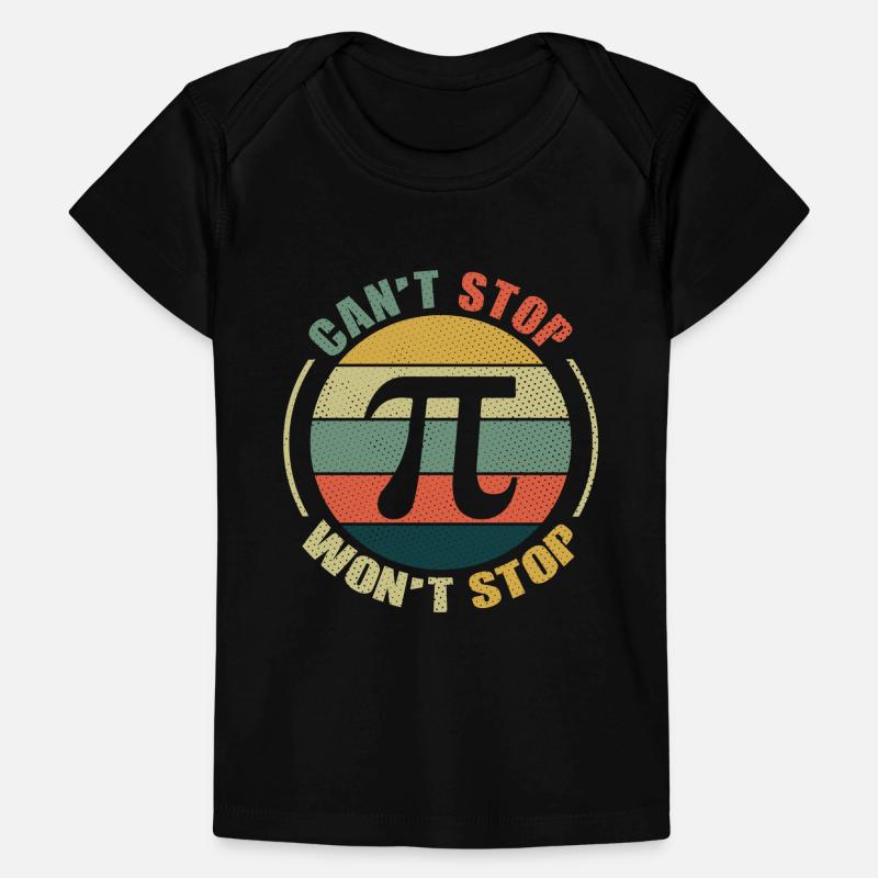Pi Tag Retro Can’t Stop Won’t Stop T-shirt Premium bébé bio