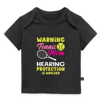 Lustiges Tennis Tennisspieler Geschenk - Baby Premium Organic T-Shirt - Schwarz - Vorne