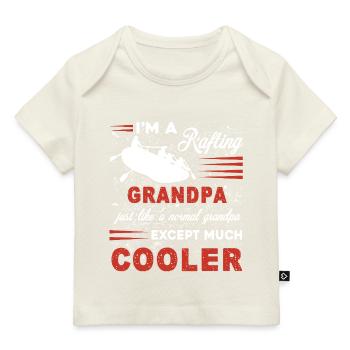 Rafting Grandpa Is Cooler - Baby Premium Organic T-shirt - dark navy - Front
