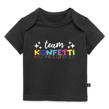 Karneval Team Konfetti Party Kostüm - Baby Premium Organic T-Shirt - Schwarz - Vorne