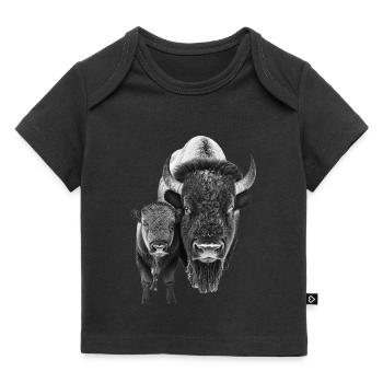 Bison - Baby Premium Organic T-Shirt - Schwarz - Vorne