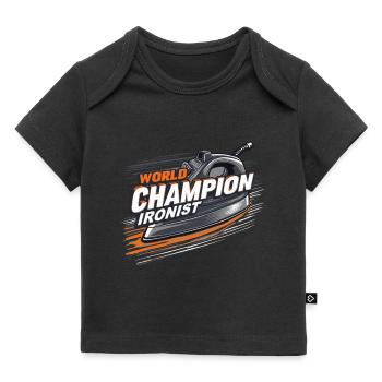 Repassage extrême Compétitif Drôle - T-shirt Premium bébé bio - noir - Devant