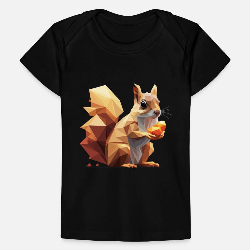 Low-Poly Eichhörnchen Baby Premium Organic T-Shirt