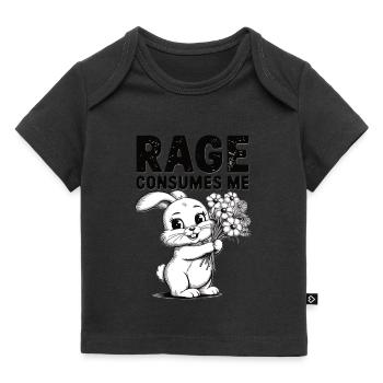 Rage Consumes Me Kaninchen - Baby Premium Organic T-Shirt - Schwarz - Vorne
