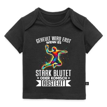 Amateurs de handball Joueurs de sport de handball - T-shirt Premium bébé bio - noir - Devant