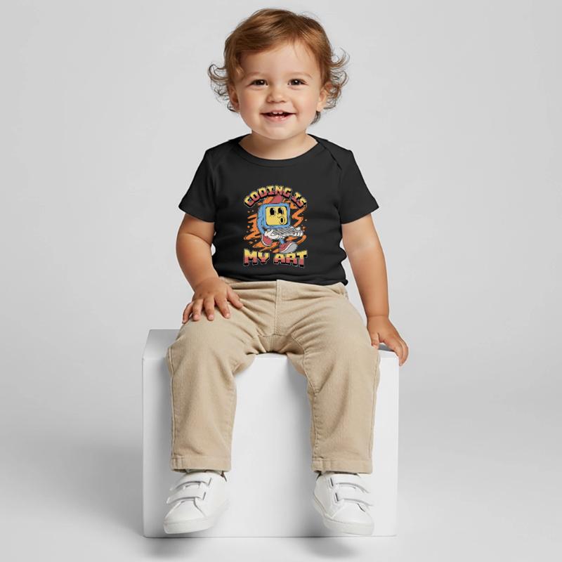 Le codage des codeurs est mon art Codeurs en génie logiciel T-shirt Premium bébé bio